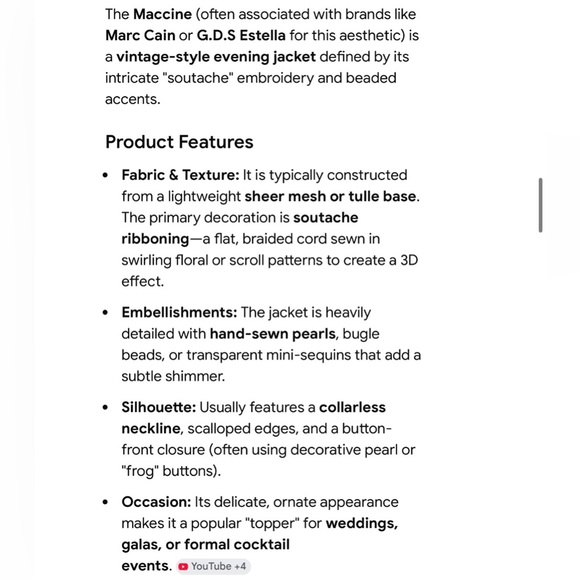 ✅Ivory Embellished Lace Cardigan with Pearl Details - Picture 2 of 13